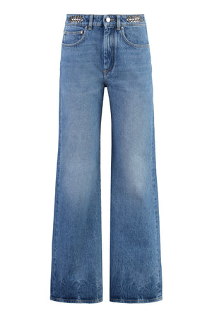 5-pocket straight-leg jeans-0